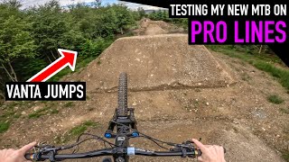 TESTING MY NEW BIKE ON PRO LINES AT BIKEPARK...