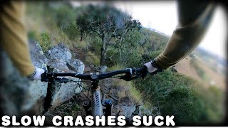 Riding some favs, slow over the bars crash