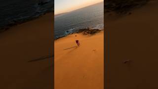 Curving sand on a bike ⚔️