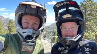 Stevie Hitting the Black Trail at Lee Canyon 