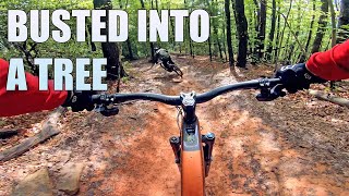 Terrifying MTB Crash on Kitsuma Mountain