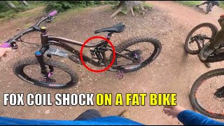 Putting a coil shock on a fat bike
