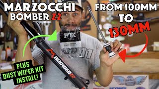MARZOCCHI Bomber Z2: From 100mm to 130mm of TRAVEL