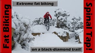 Fat Biking Lower Spinal Tap in 4' of Snow is...