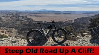 Insanely Steep Old Drilling Road  on the Fat Bike!