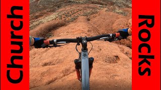 Crazy Slickrock Lines on Church Rocks!
