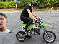 LITTLE BROTHER CAN FINALLY RIDE A DIRTBIKE!!