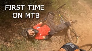 16 Years old FIRST TIME with Mountain Bike