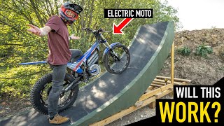 ATTEMPTING MY HUGE KICKER RAMP ON AN ELECTRIC...