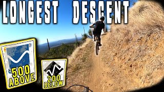 Descending from the highest point! This trail...
