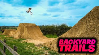 THE NEW BACKYARD DIRT JUMPS LOOK INSANE!!...