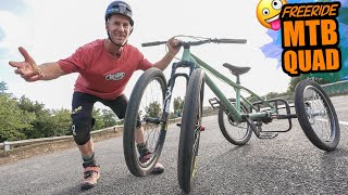 THE INCREDIBLE 4 WHEELED MOUNTAIN BIKE IS BORN...