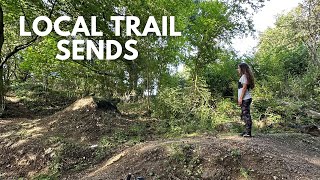 HITTING A HUGE STEP DOWN AT MY LOCAL TRAILS