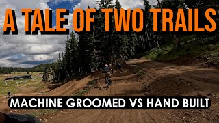 First Machine Cut Trail at Sunrise Bike Park