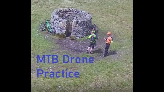 Mountain bike and drones, nearly hit some...