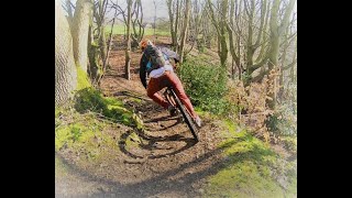 How to ride berms ..... Or not! My 12yr old...