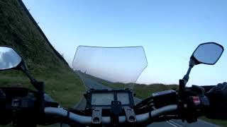 Chilled evening spin on motorbike