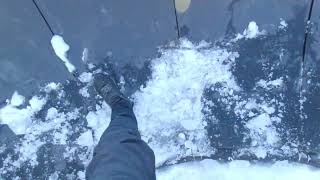 1 April 2023 Askim Pumptrack - Last bit of ice...