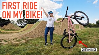 FIRST RIDE ON MY CUSTOM MOUNTAIN BIKE!
