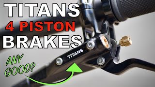 TITANS Budget 4 Piston BRAKE: REALTIME REVIEW!!!