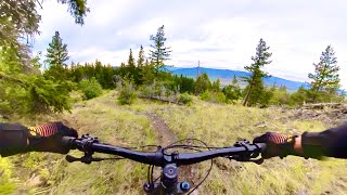 Riding Unreal MTB Single track in Merritt BC