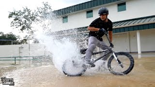 Trying To Ride A Flooded Skatepark Is VERY...