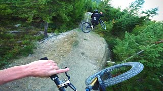 I am being chased down my favourite trail of...