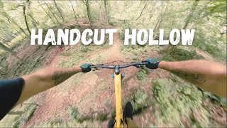 Shredding trails at Handcut Hollow