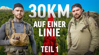 30km EXAKT auf einer Linie -...