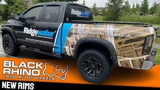 Install New Tires and Rims,  Black Rhino Wheels