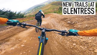 RIDING THE NEW TRAILS AT GLENTRESS BIKEPARK IN...