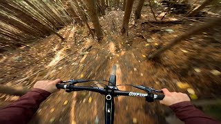 Riding the new Propain Ekano 2 CF with the...