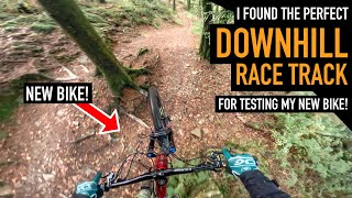 TESTING MY NEW BIKE ON A DOWNHILL RACE TRACK!