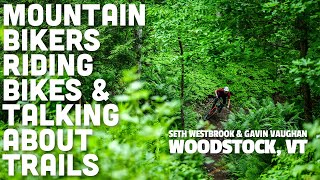 Mountain Bikers Riding Bikes Talking About...