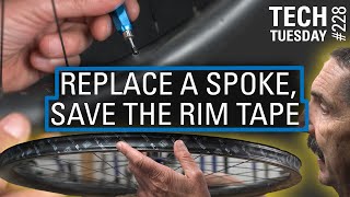 Replace a Spoke, Save the Rim Tape | Tech...