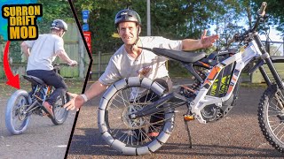 I FIT PLASTIC TYRES ON MY ELECTRIC DIRT BIKE -...