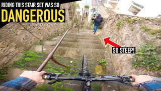 RIDING THIS STAIR SET WAS SO DANGEROUS...