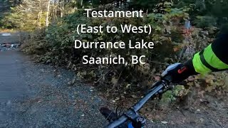 Testament (East to West) at Durrance Lake,...