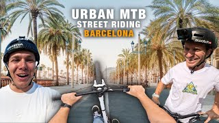 URBAN MTB RIDING WITH SAM PILGRIM - BARCELONA CITY