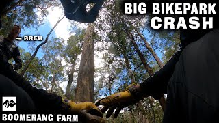 Big Crash at Boomerang Farm Bike park