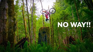 Backflip Over The Stump Gap!! Insane Sharknado...