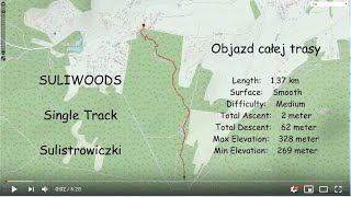 mtb single track Suliwoods - cała trasa rowerem