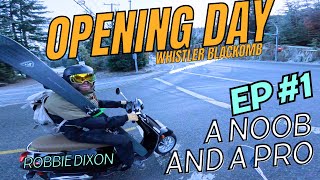 EX DH OLYMPIC SKIIER ROBBIE DIXON TRIES TO...