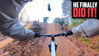 HE’S NEVER FLIPPED A DIRT JUMP UNTIL THIS...
