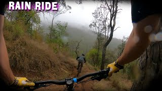 Raining mountain bike ride..
