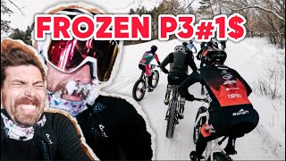 The Time I FROZE My P3%I$ Racing FAT BIKES!