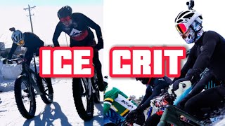 CRIT RACING IN THE SNOW!?! (Fat Bike Crit Racing)