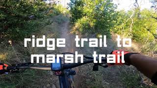 Ridge trail to Marsh trail. Annadel State Park