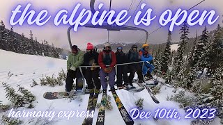Opening Day in the Alpine at Whistler not...