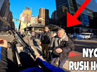 WHEELIES THROUGH NYC! *during holiday rush hour*